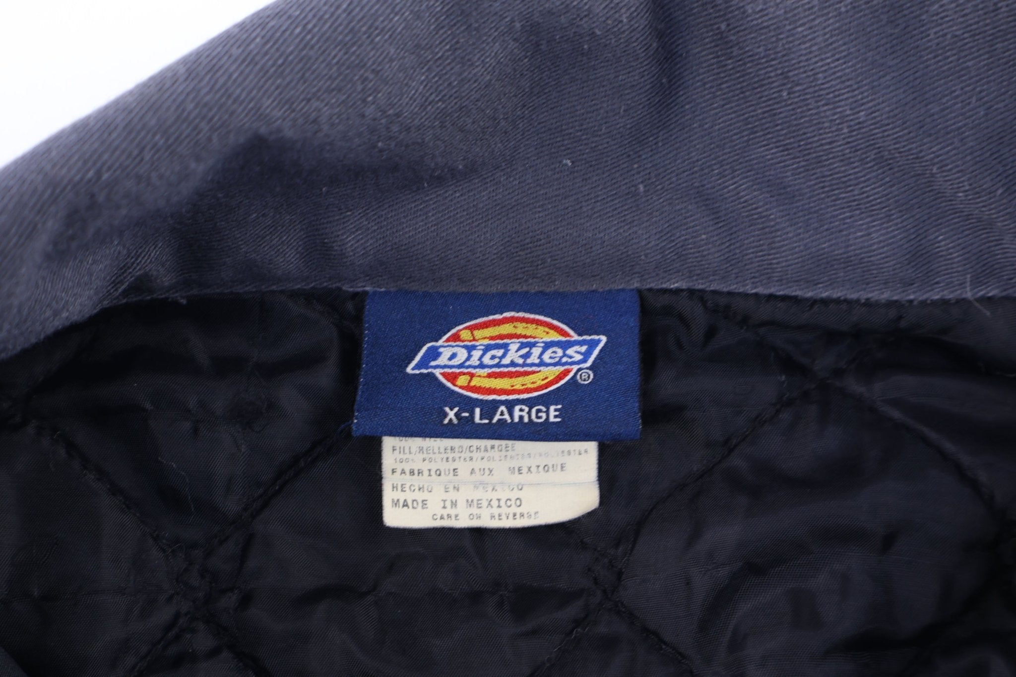90's Dickies Logo Patch Black & Grey Full Zip Jacket - Jacket - Thrifted Threads