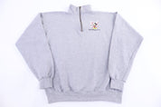90's Disney Designs Quarter Zip Pullover - Sweatshirt - Thrifted Threads