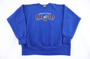 90's Disney Donald Duck Embroidered Sweatshirt - Sweatshirt - Thrifted Threads
