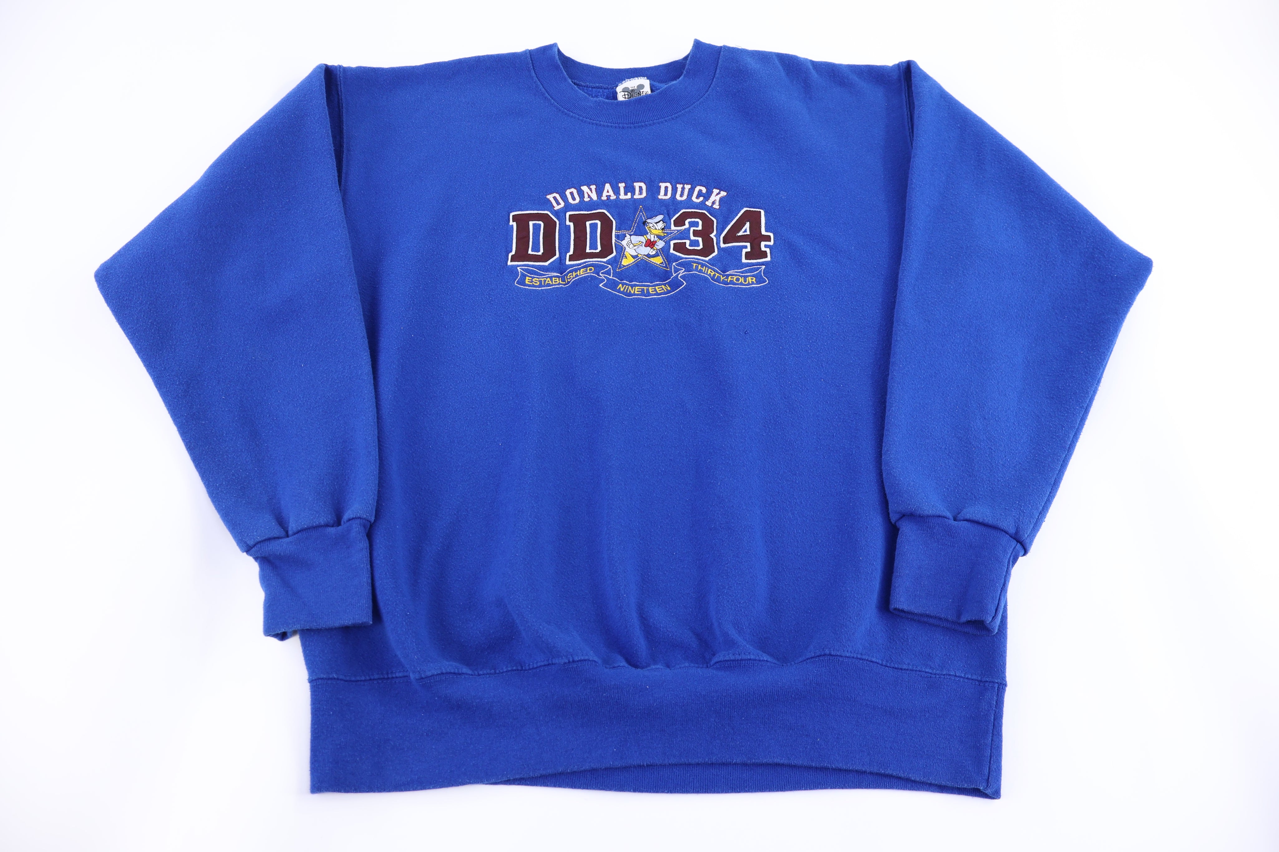 90's Disney Donald Duck Embroidered Sweatshirt - Sweatshirt - Thrifted Threads