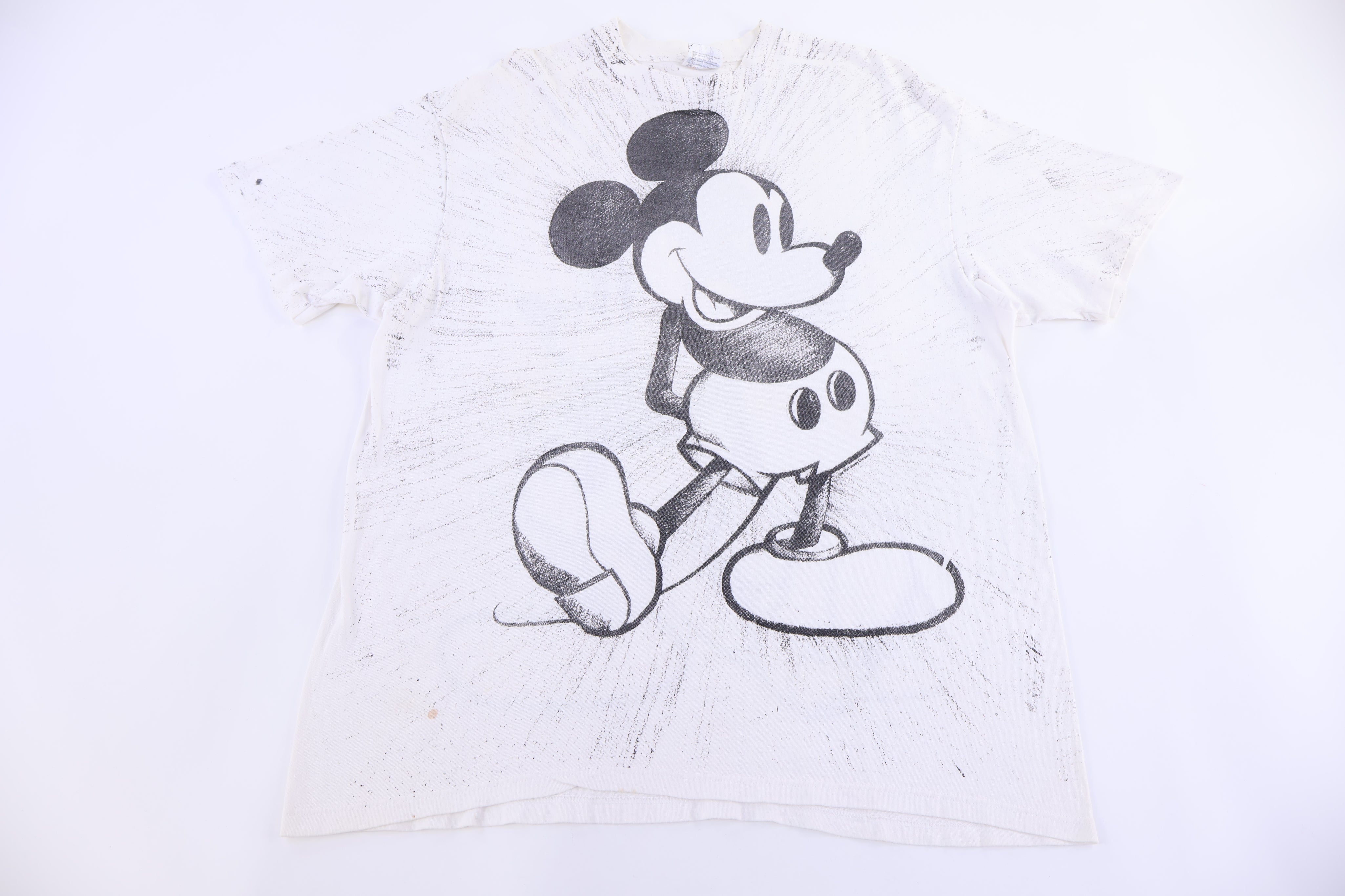 90's Disney Mickey Mouse All Over Graphic T-shirt - Shirts & Tops - Thrifted Threads