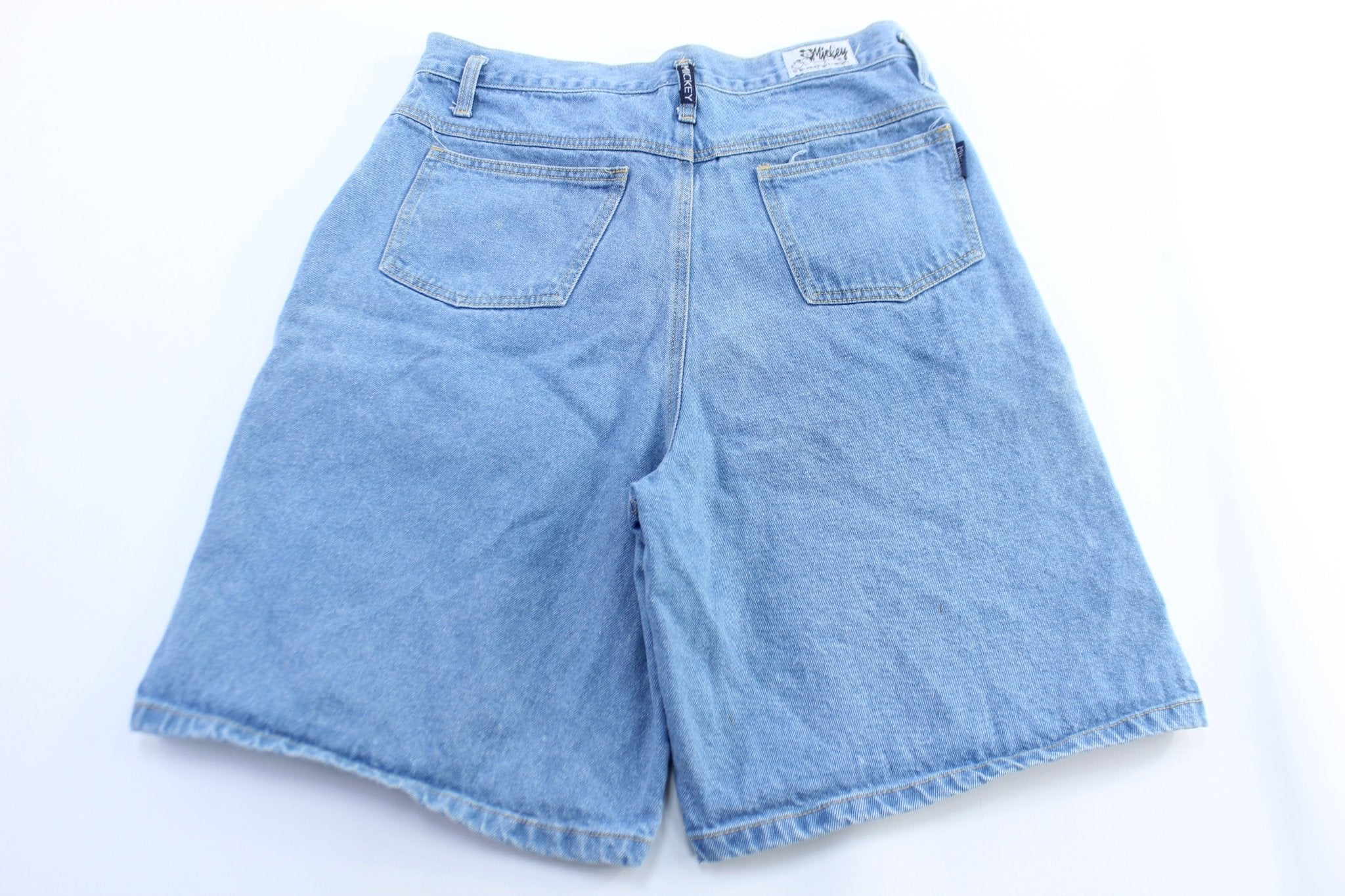 90's Disney Mickey Mouse Denim Shorts - ThriftedThreads.com