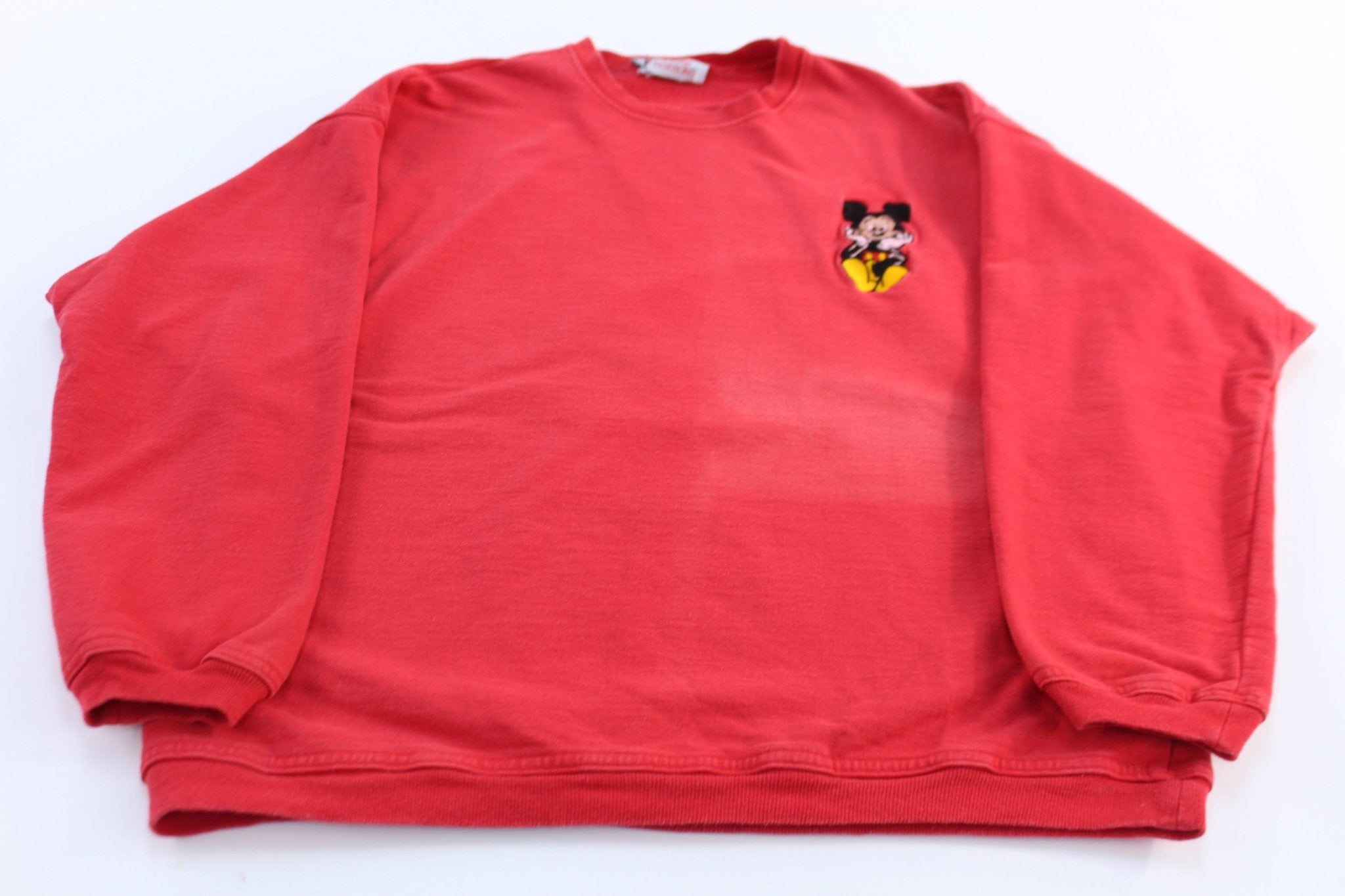 90's Disney Mickey Mouse Embroidered Sweatshirt - ThriftedThreads.com