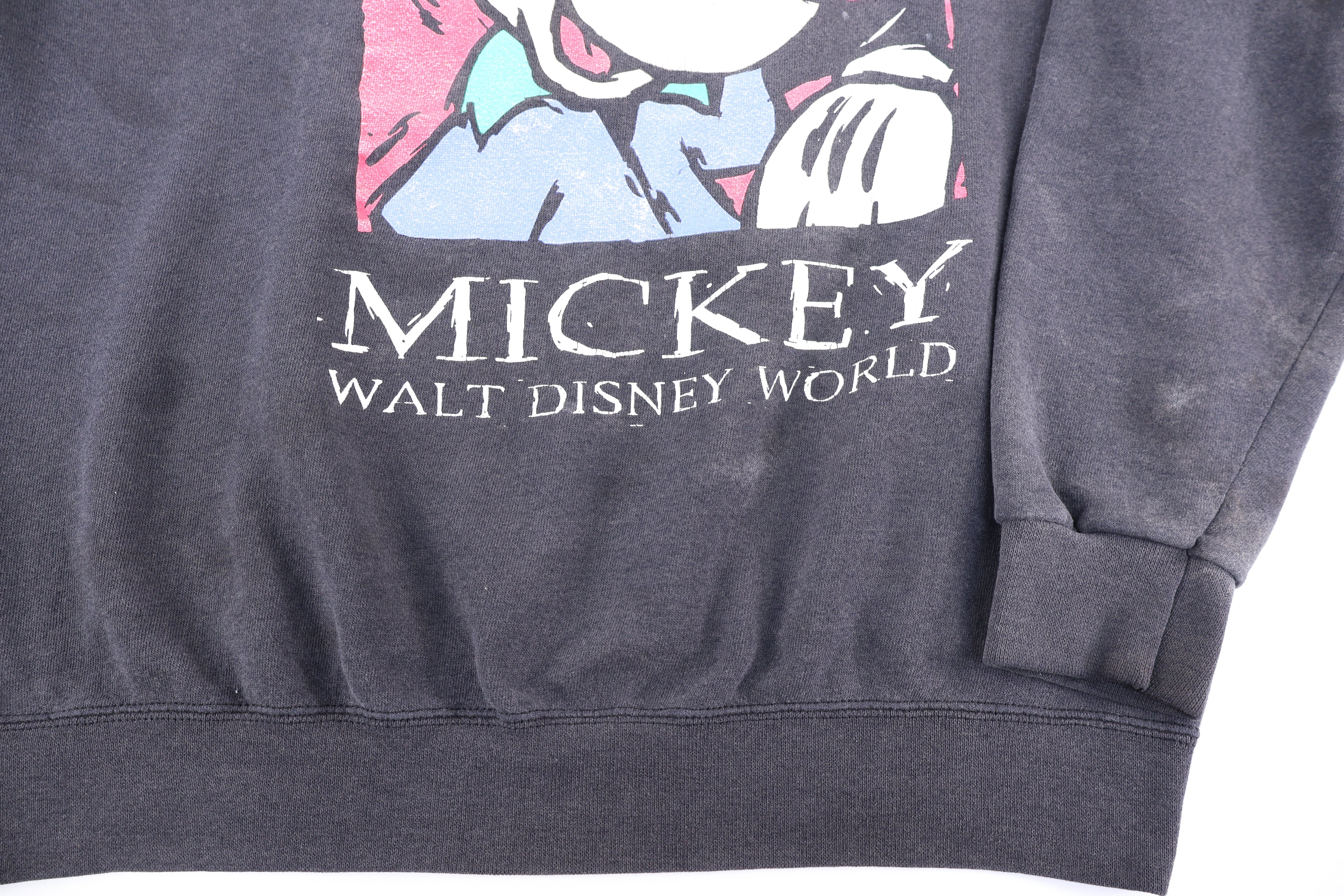 90's Disney Mickey Mouse Graphic Sweatshirt - Sweatshirt - Thrifted Threads