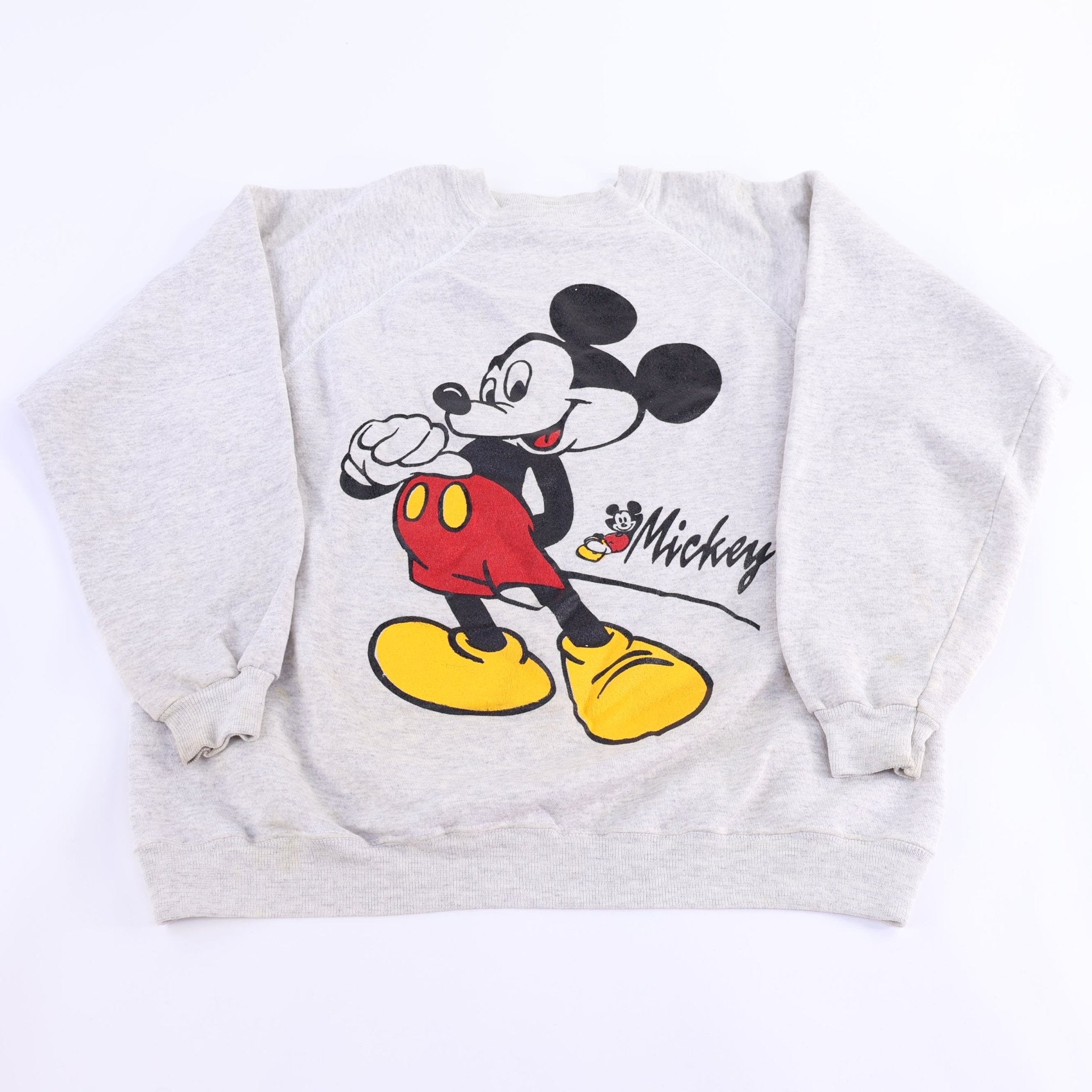 90's Disney Mickey Mouse Graphic Sweatshirt - Sweatshirt - Thrifted Threads
