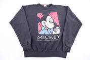 90's Disney Mickey Mouse Graphic Sweatshirt - Sweatshirt - Thrifted Threads