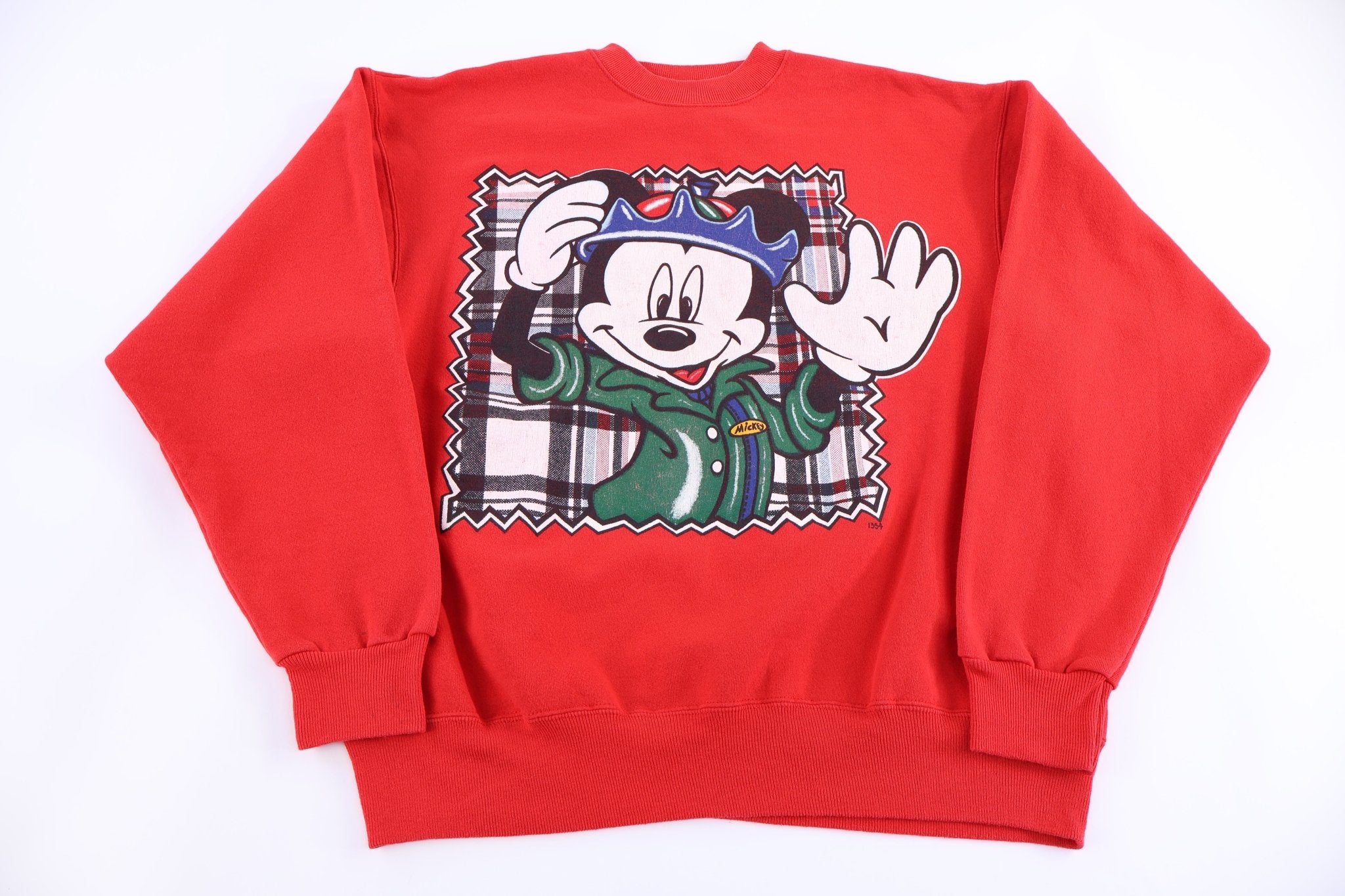90's Disney Mickey Mouse Graphic Sweatshirt - Sweatshirt - Thrifted Threads