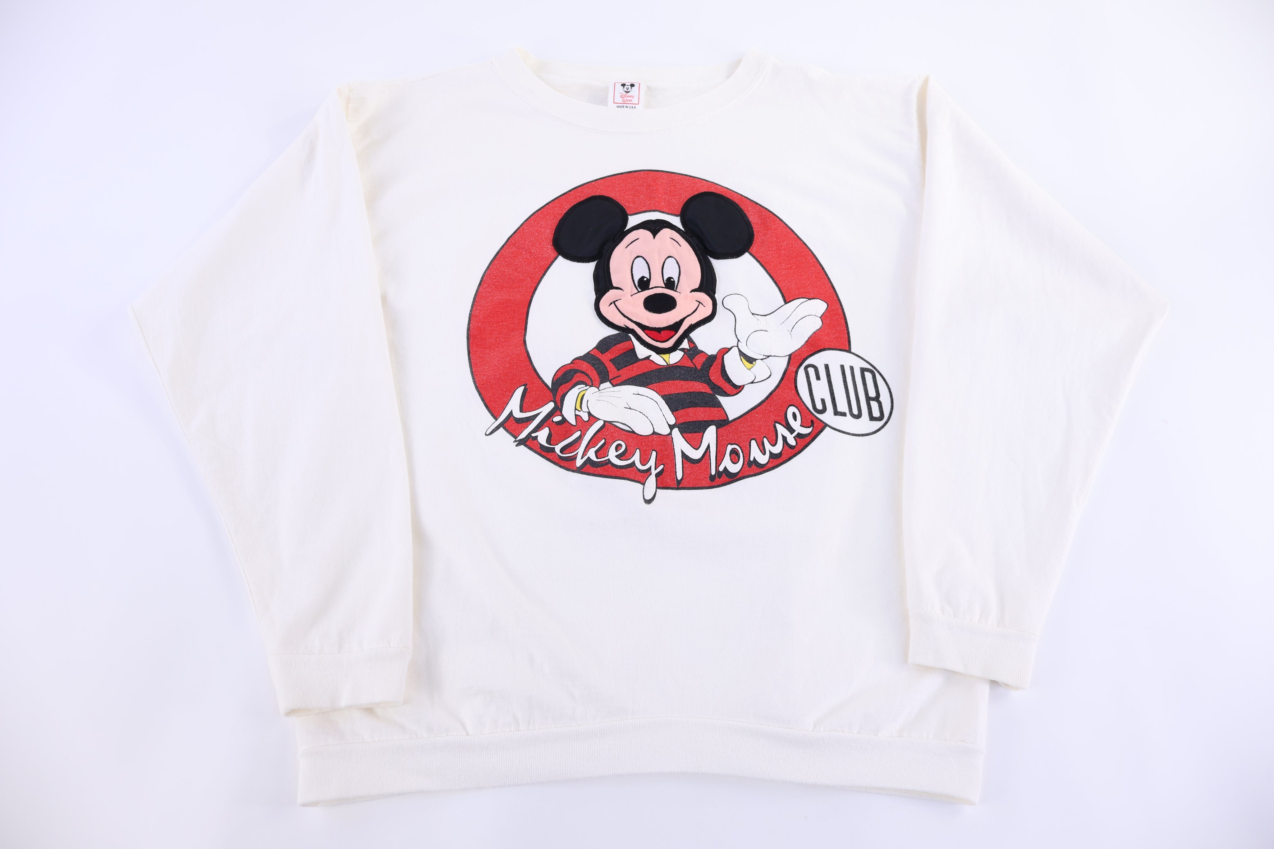 90's Disney Wear Mickey Mouse Graphic Sweatshirt - Sweatshirt - Thrifted Threads
