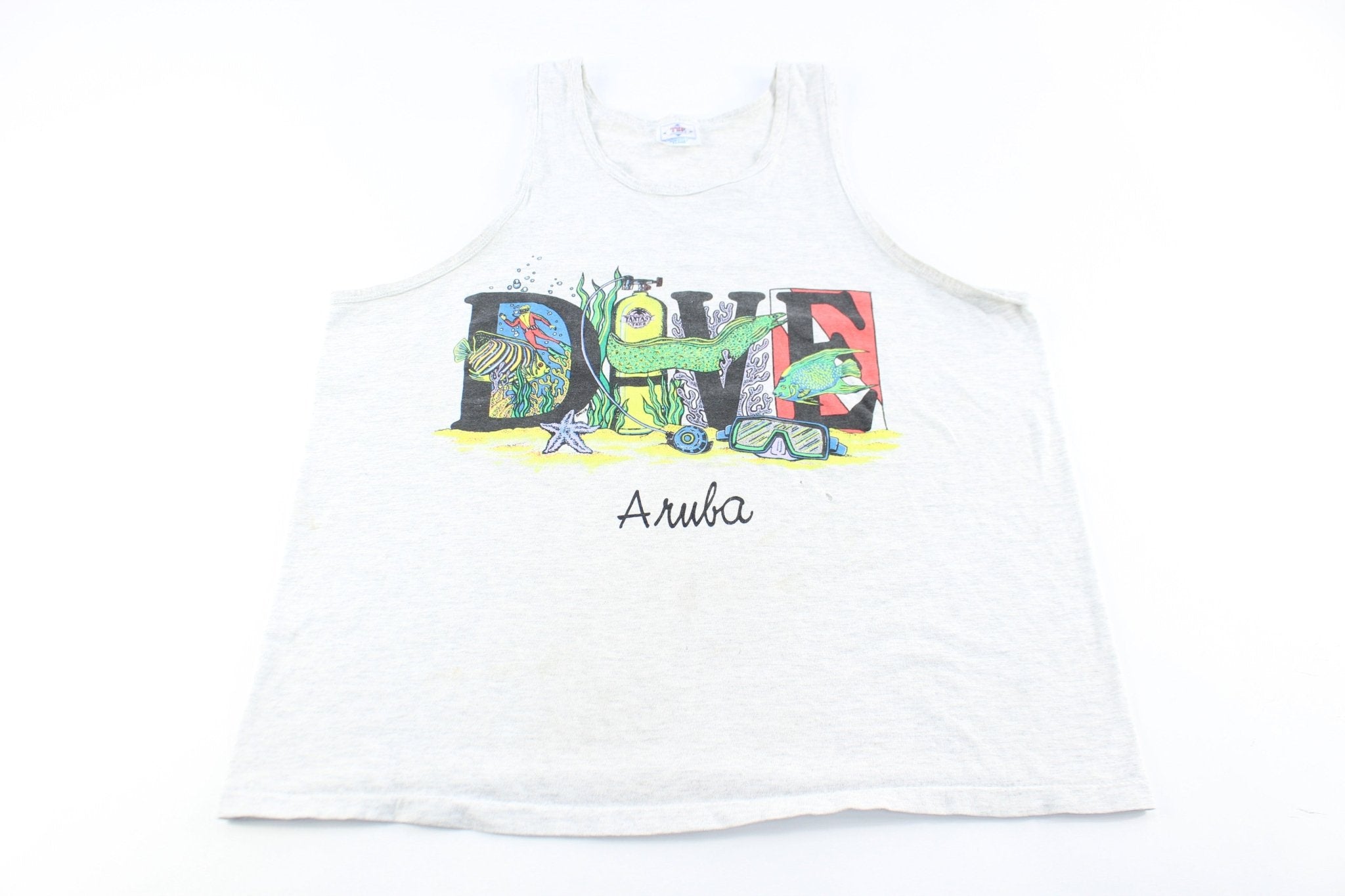 90's Dive Aruba Tank Top - ThriftedThreads.com