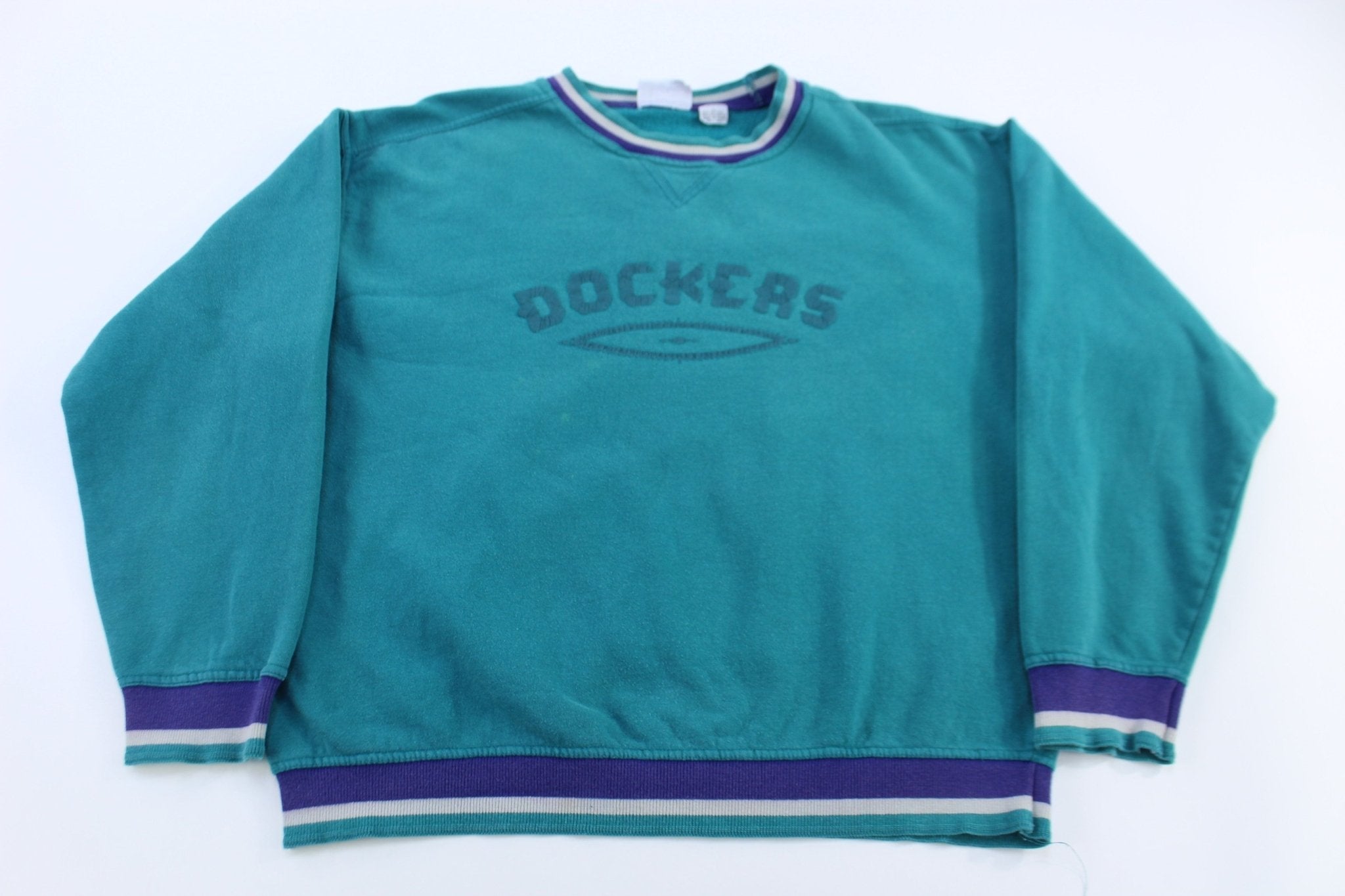 90's Docker's Graphic Sweatshirt - Sweatshirt - Thrifted Threads