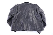 90's Eagle Black Leather Full Zip Jacket - Jacket - Thrifted Threads