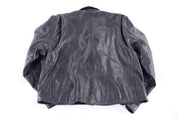 90's Eagle Black Leather Full Zip Jacket - Jacket - Thrifted Threads