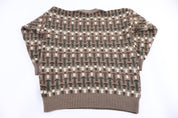 90's Eduardo Eduwiges Multipattern Knit Sweater - Sweater - Thrifted Threads