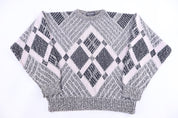 90's Ellis Island Multipattern Knit Sweater - Sweater - Thrifted Threads