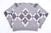 90's Ellis Island Multipattern Knit Sweater - Sweater - Thrifted Threads