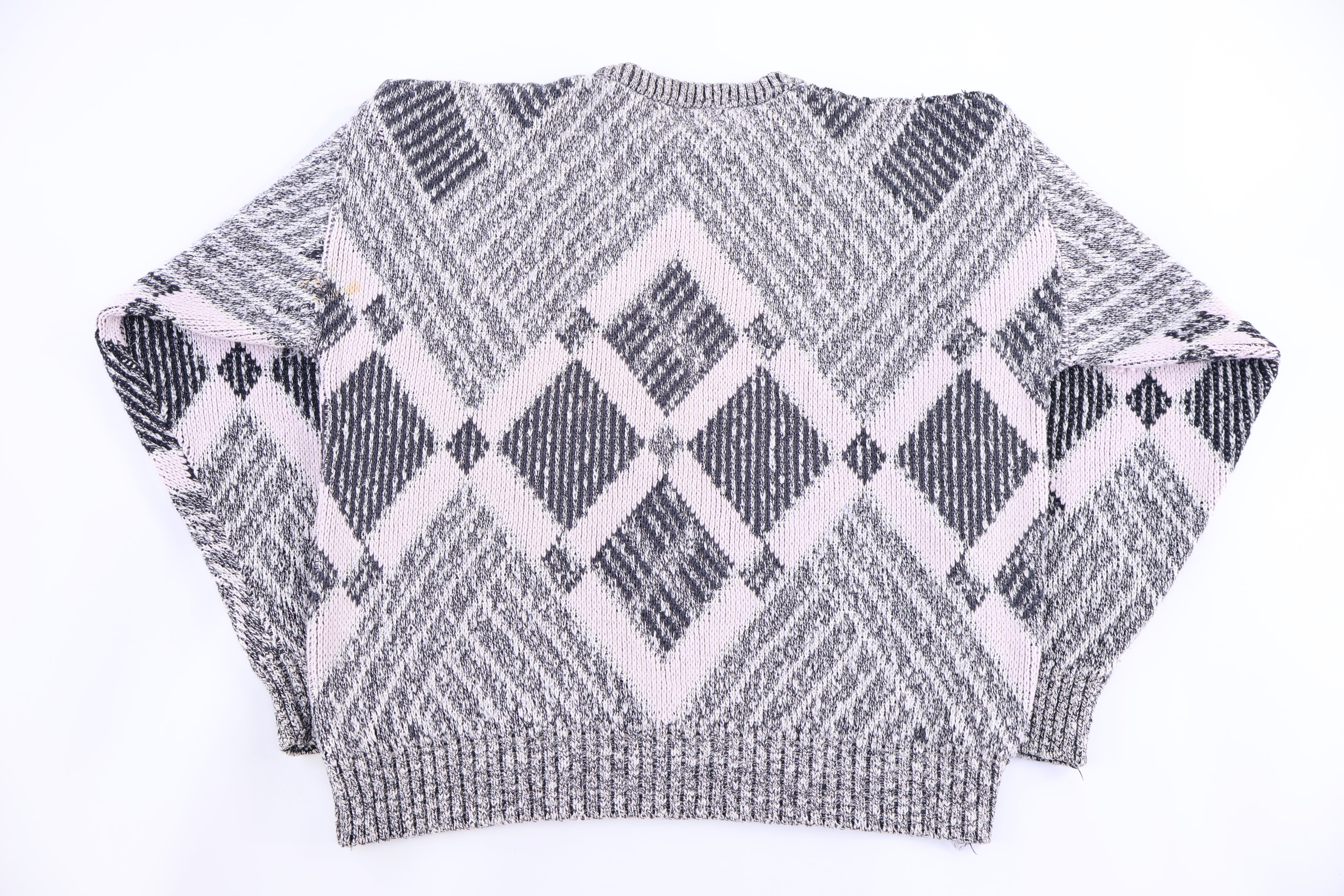 90's Ellis Island Multipattern Knit Sweater - Sweater - Thrifted Threads