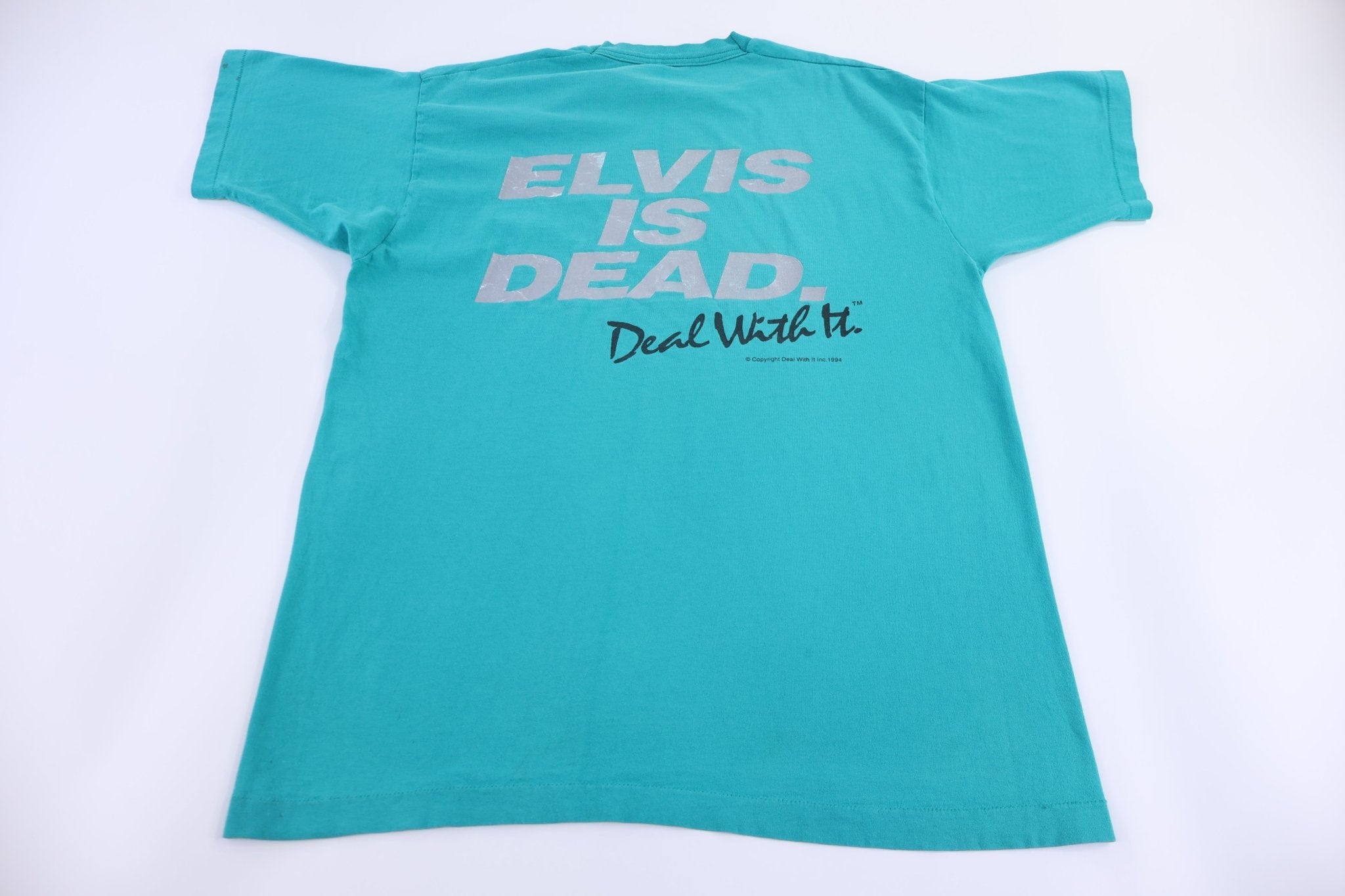 90's Elvis Is Dead Deal With It T-shirt - Shirts & Tops - Thrifted Threads