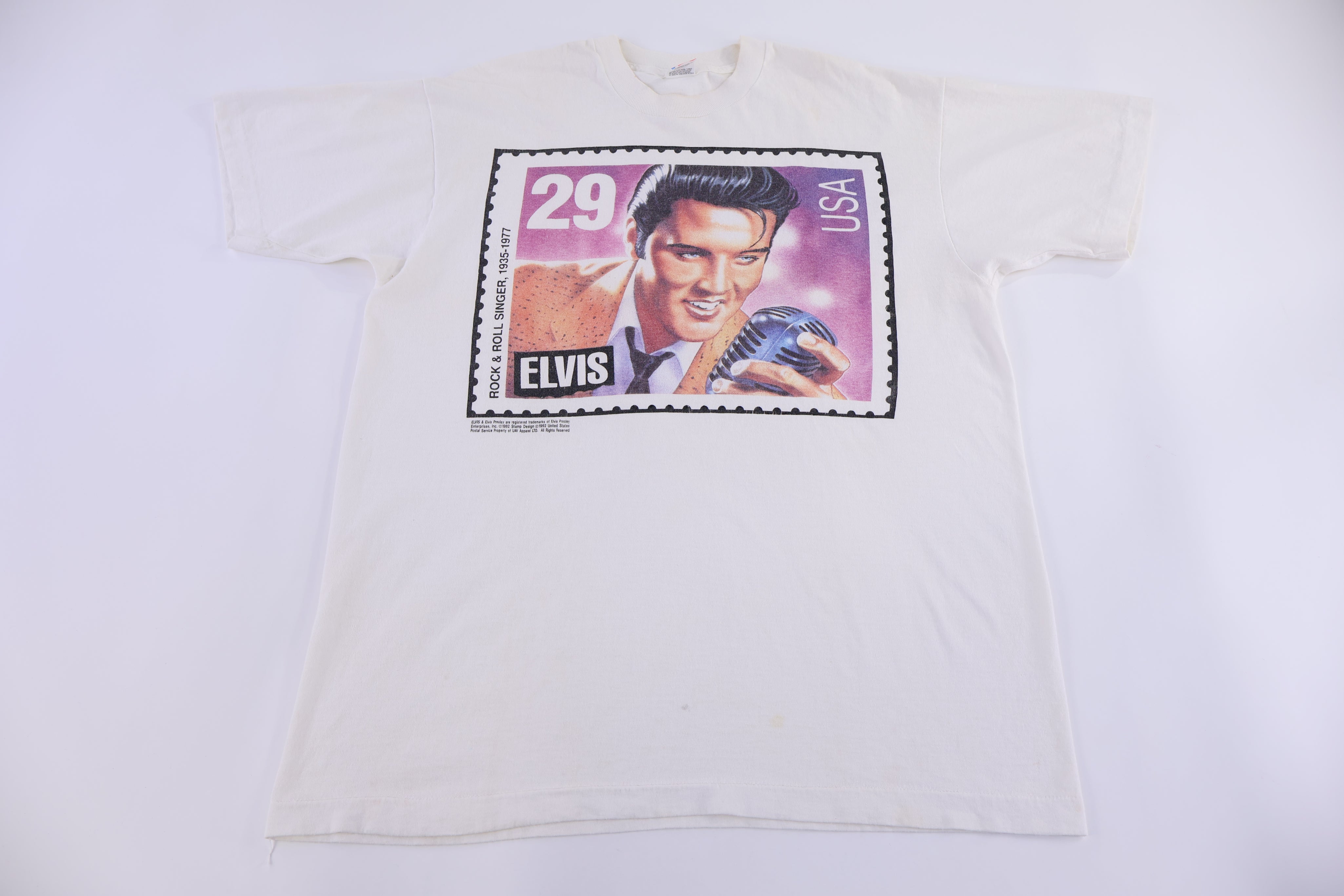 90's Elvis Presley Postage Stamp T-shirt - Shirts & Tops - Thrifted Threads