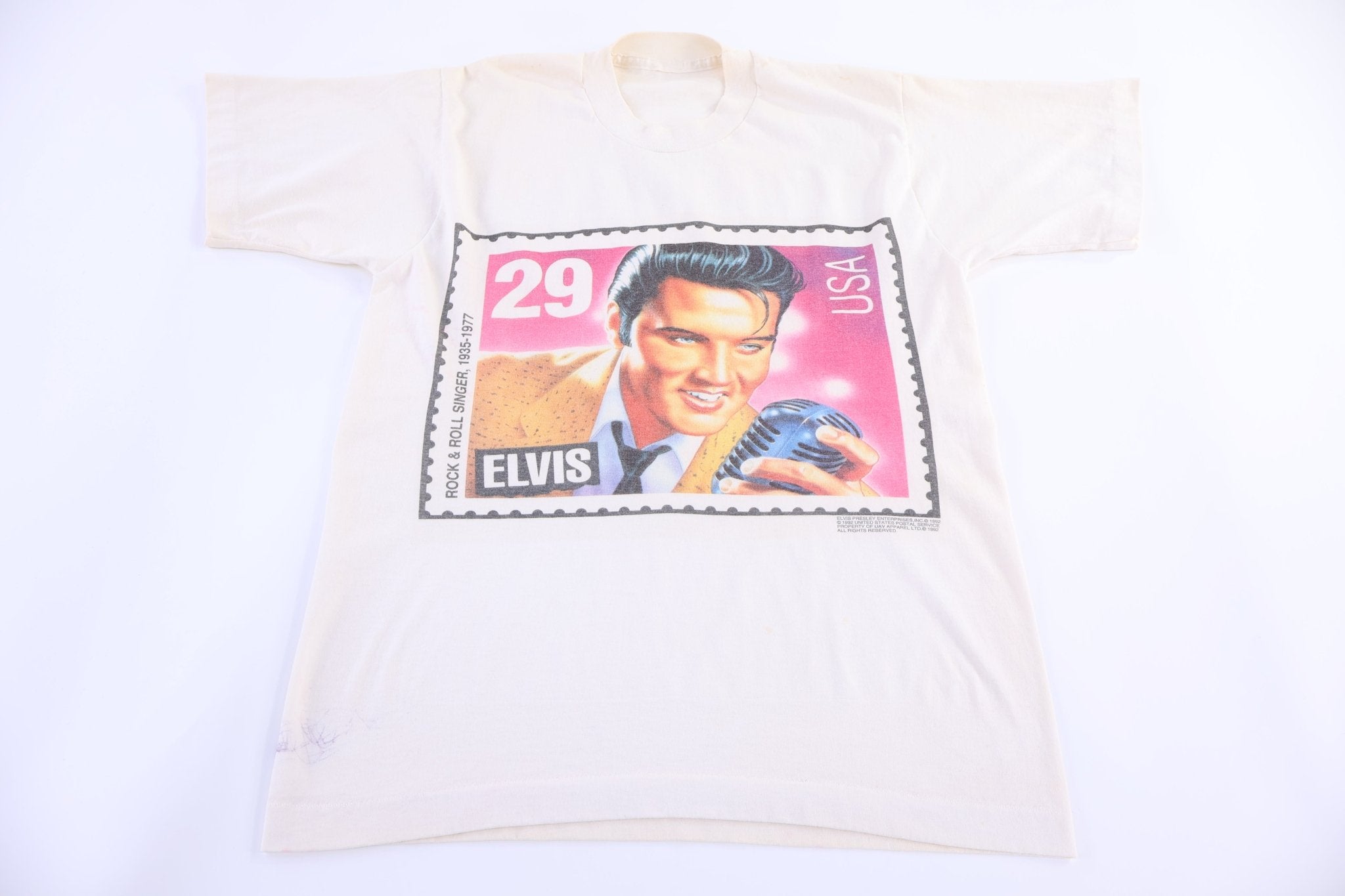90's Elvis Presley Stamp Graphic T-shirt - Shirts & Tops - Thrifted Threads
