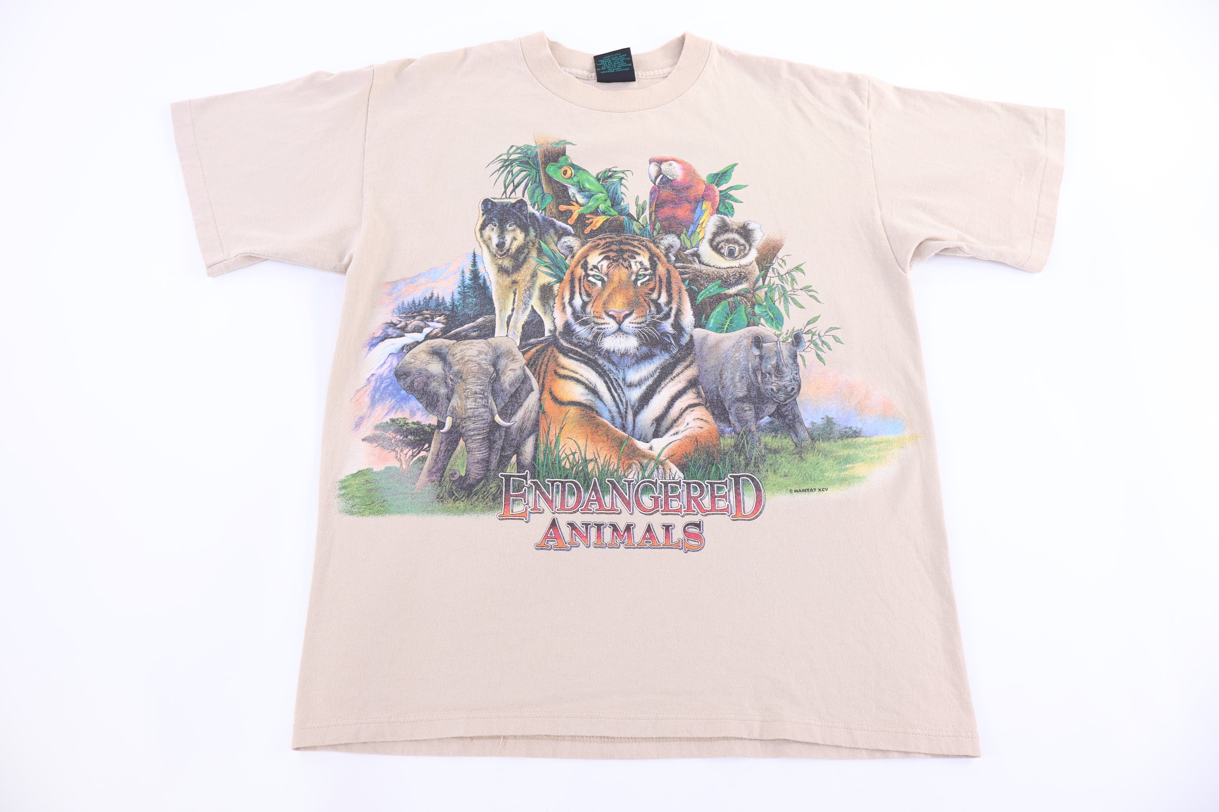 90's Endangered Animals Graphic T-shirt - Shirts & Tops - Thrifted Threads