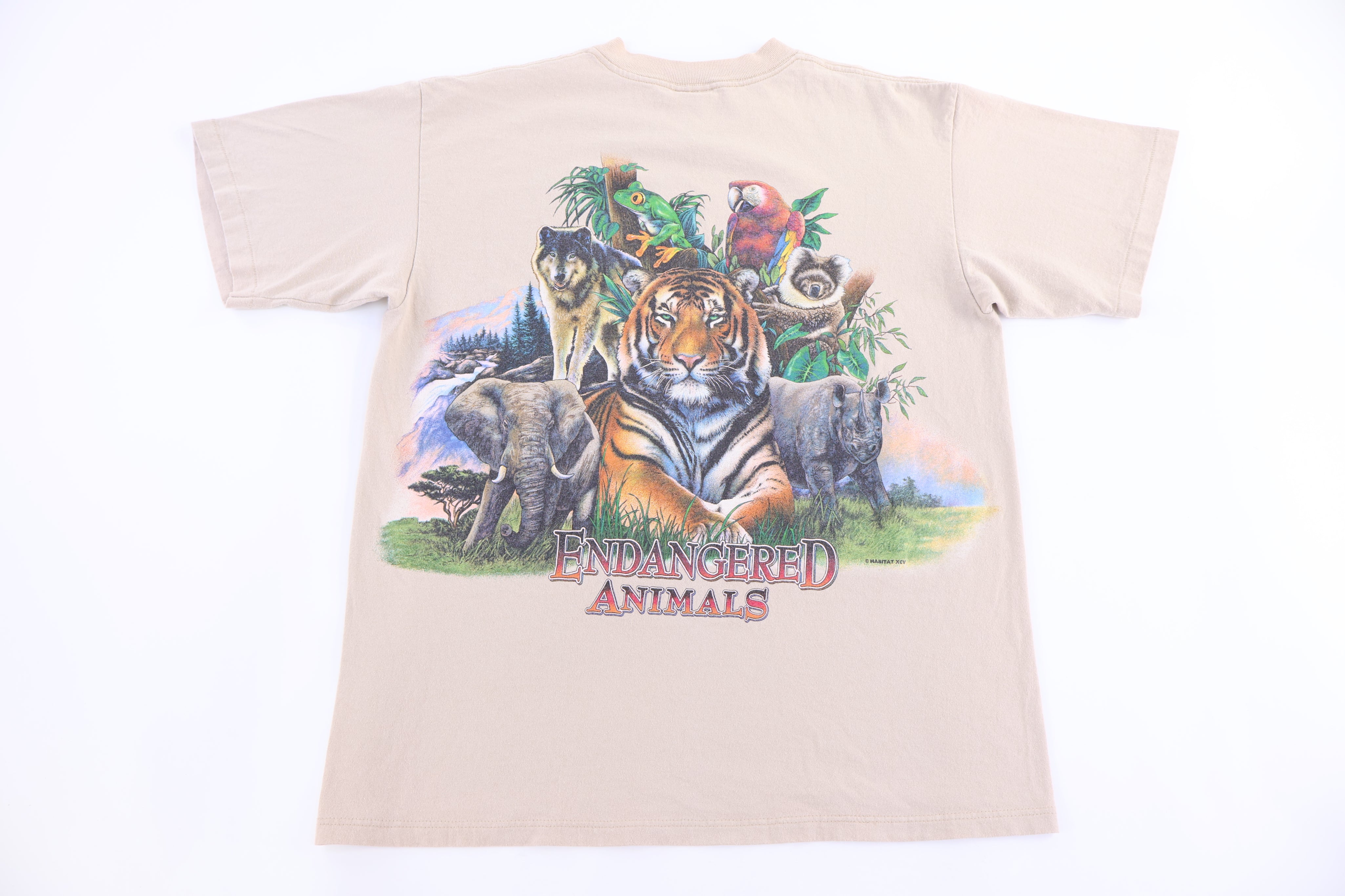 90's Endangered Animals Graphic T-shirt - Shirts & Tops - Thrifted Threads