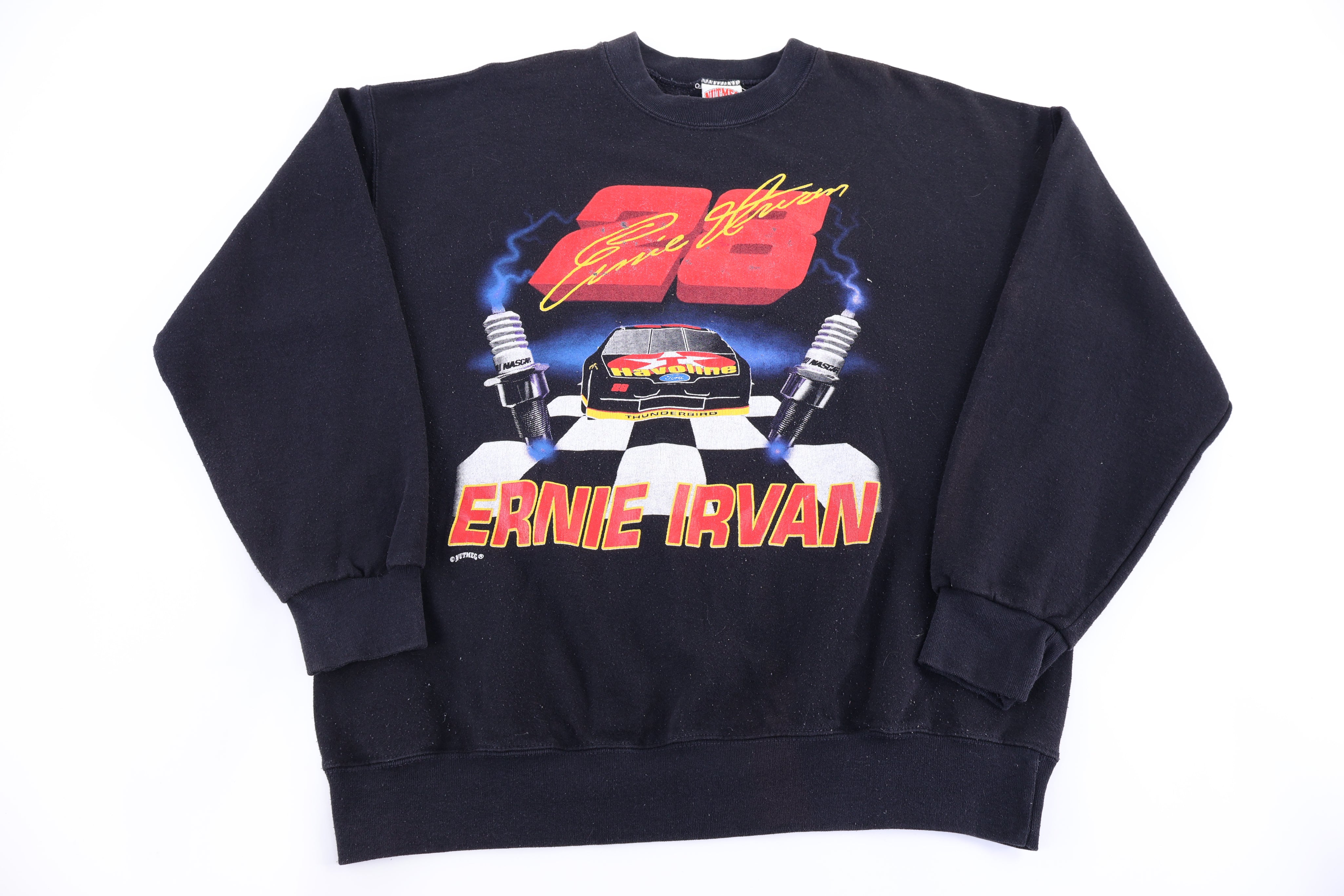 90's Ernie Irvan Racing Graphic Sweatshirt - Sweatshirt - Thrifted Threads