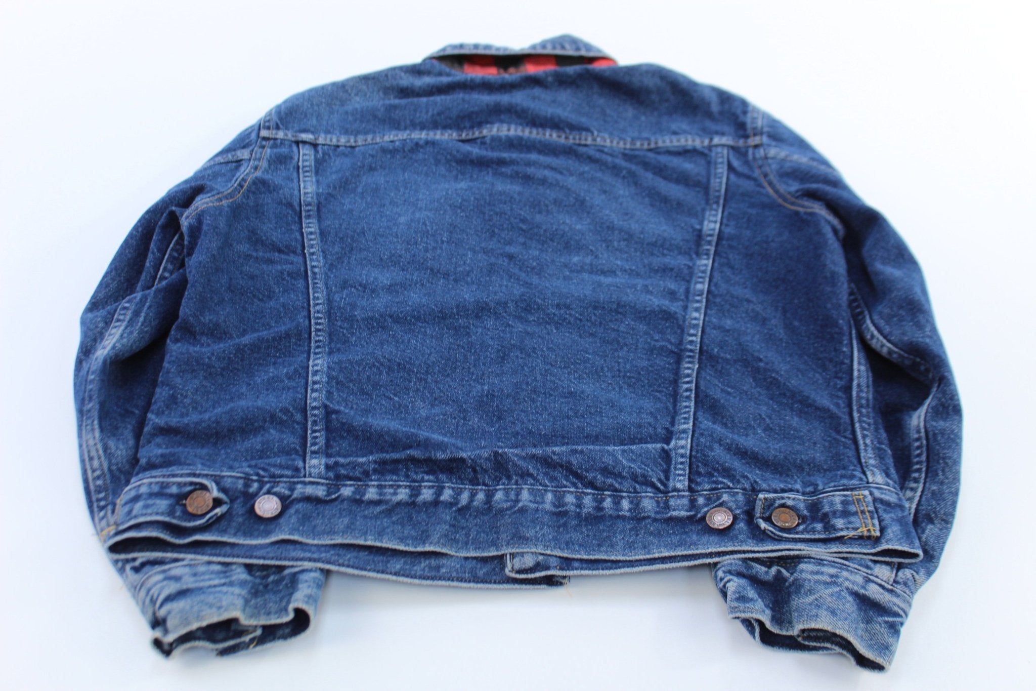 90's Faded Glory Buffalo Lined Denim Jacket - Jackets - Thrifted Threads