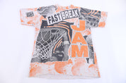 90's Fast Break Jam All Over Graphic T-shirt - Shirts & Tops - Thrifted Threads