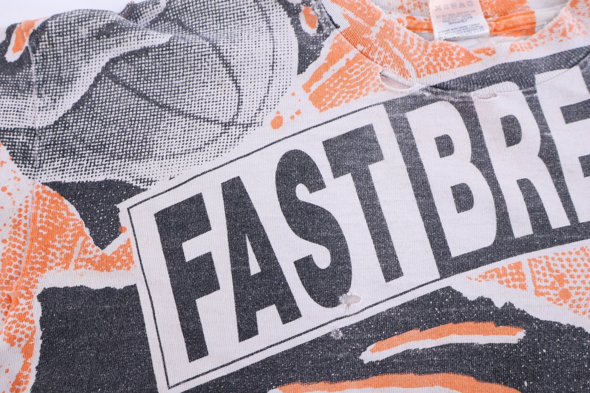 90's Fast Break Jam All Over Graphic T-shirt - Shirts & Tops - Thrifted Threads