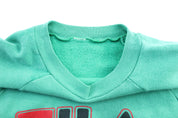 90's Fila Logo Green Sweatshirt - ThriftedThreads.com