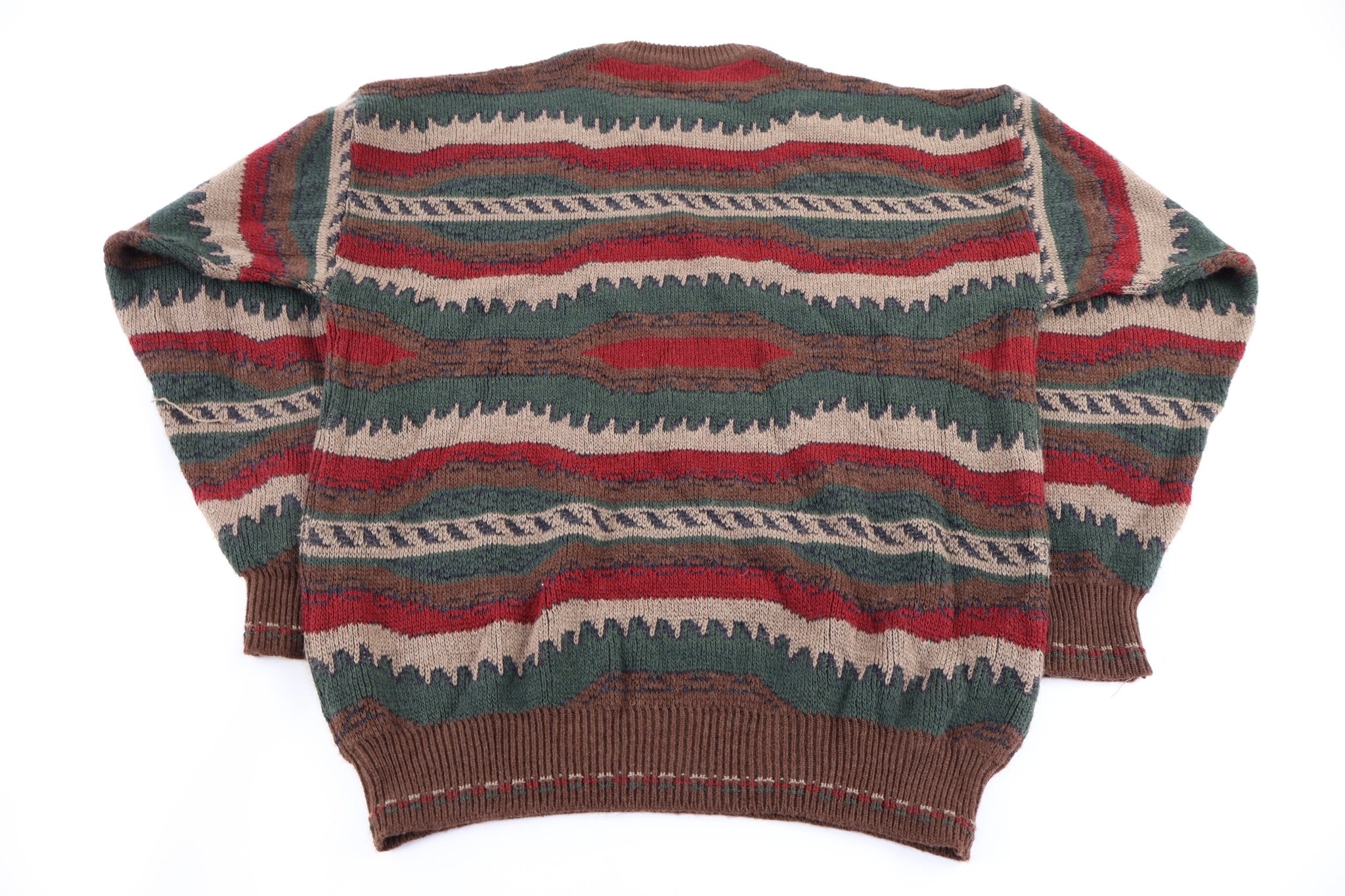 90's Florence Multipattern Knit Sweater - Sweater - Thrifted Threads