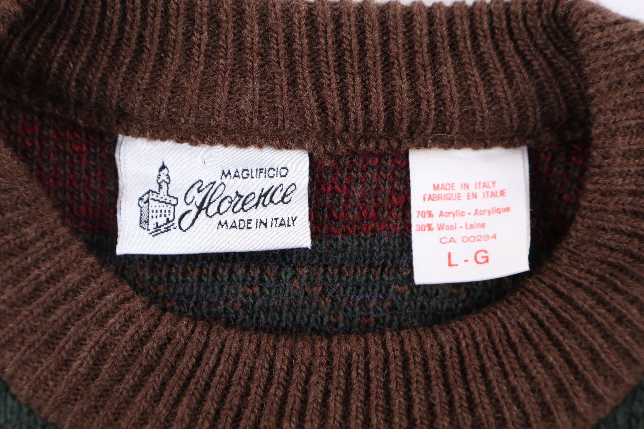 90's Florence Multipattern Knit Sweater - Sweater - Thrifted Threads