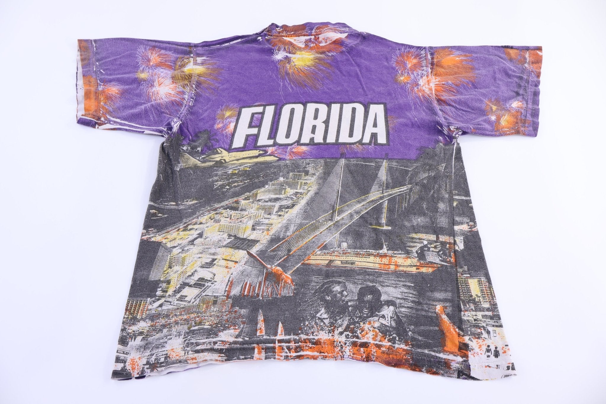 90's Florida All Over Graphic T-shirt - Shirts & Tops - Thrifted Threads
