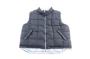90’s Gap Black & Silver Reversible Puffer Vest - Jacket - Thrifted Threads
