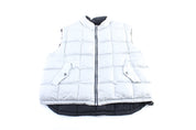 90’s Gap Black & Silver Reversible Puffer Vest - Jacket - Thrifted Threads