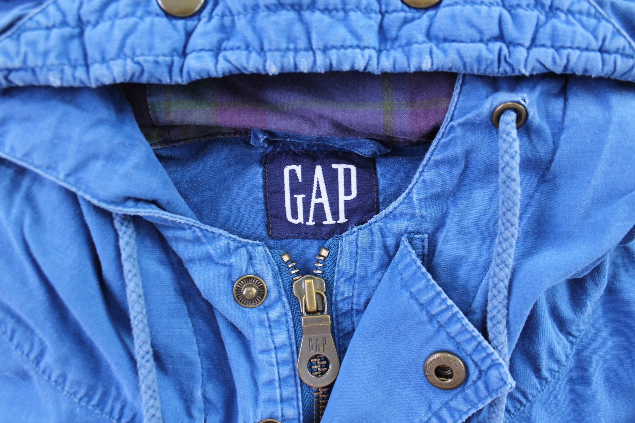 90’s Gap Blue Half Zip Pullover Jacket - ThriftedThreads.com