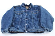 90's Gap Flannel Lined Denim Jacket - Jackets - Thrifted Threads