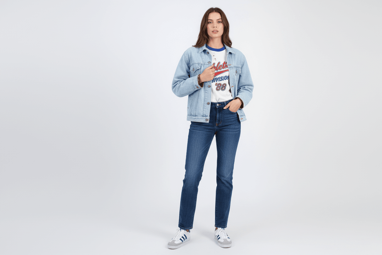 90's GAP Light Wash Denim Trucker Jacket - jacket - Thrifted Threads