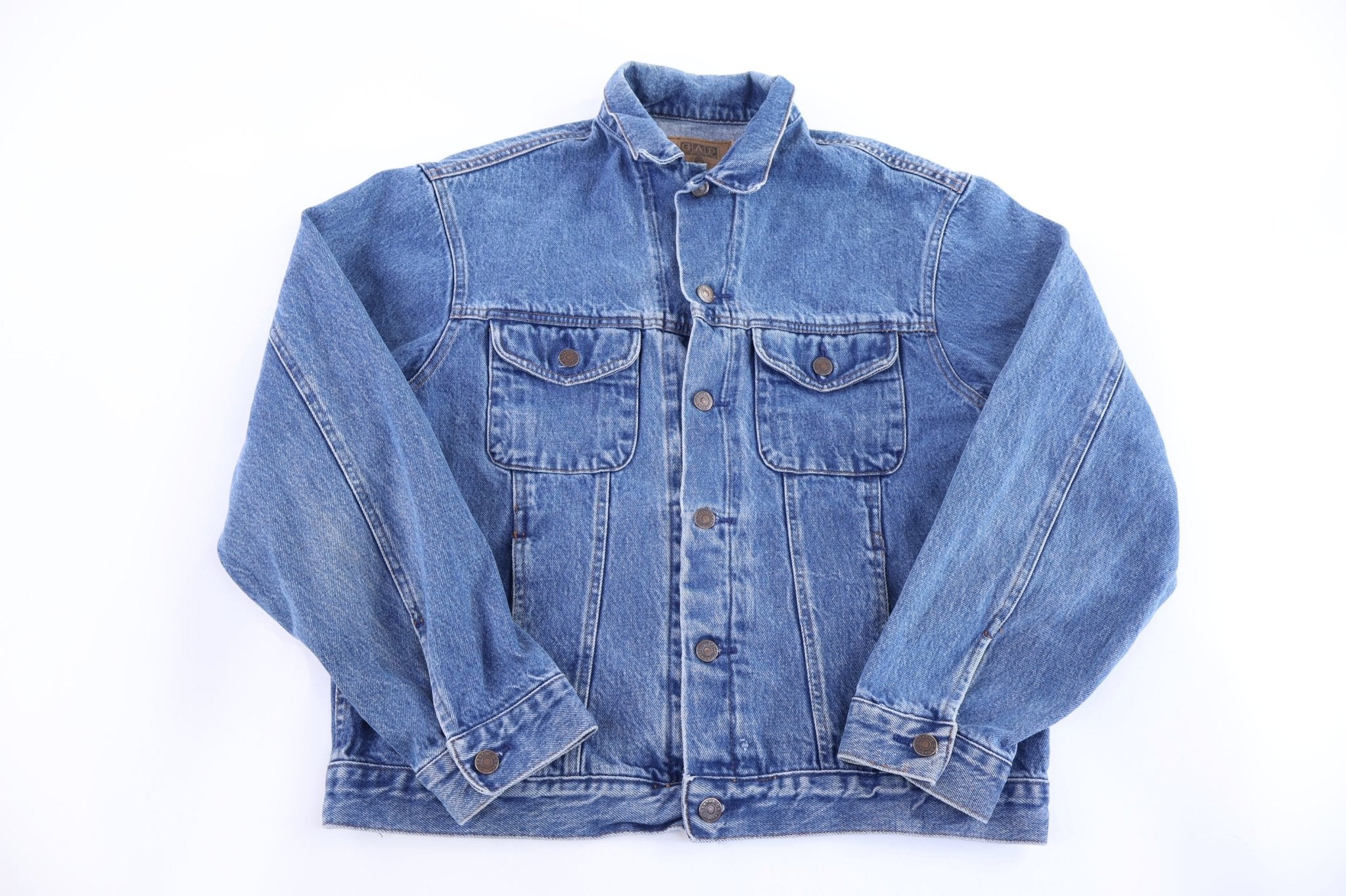 90's GAP Medium Wash Denim Jacket - Jacket - Thrifted Threads