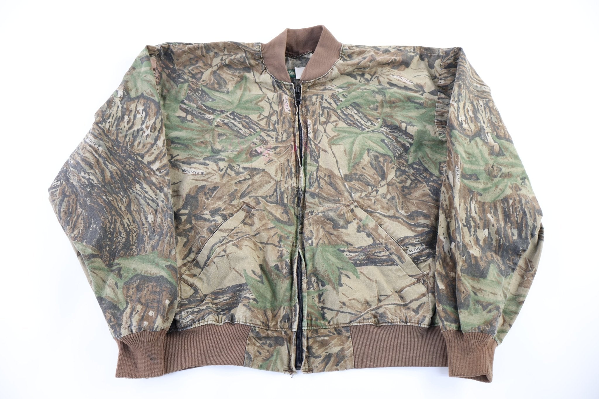 90's Garden Mountain Camo Full Zip Jacket - Jacket - Thrifted Threads