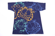 90's Garfield All Over Graphic T-shirt - Shirts & Tops - Thrifted Threads