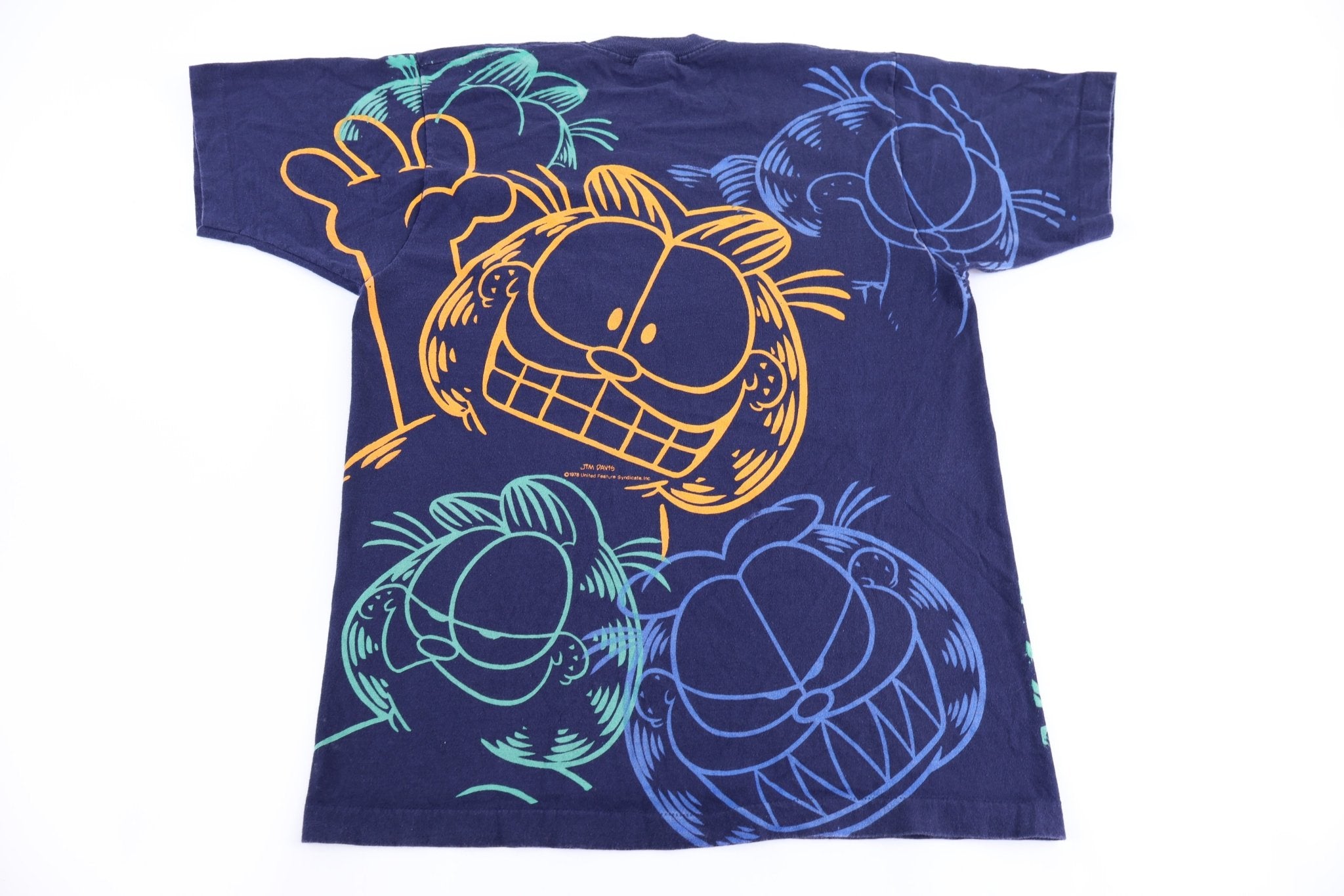 90's Garfield All Over Graphic T-shirt - Shirts & Tops - Thrifted Threads