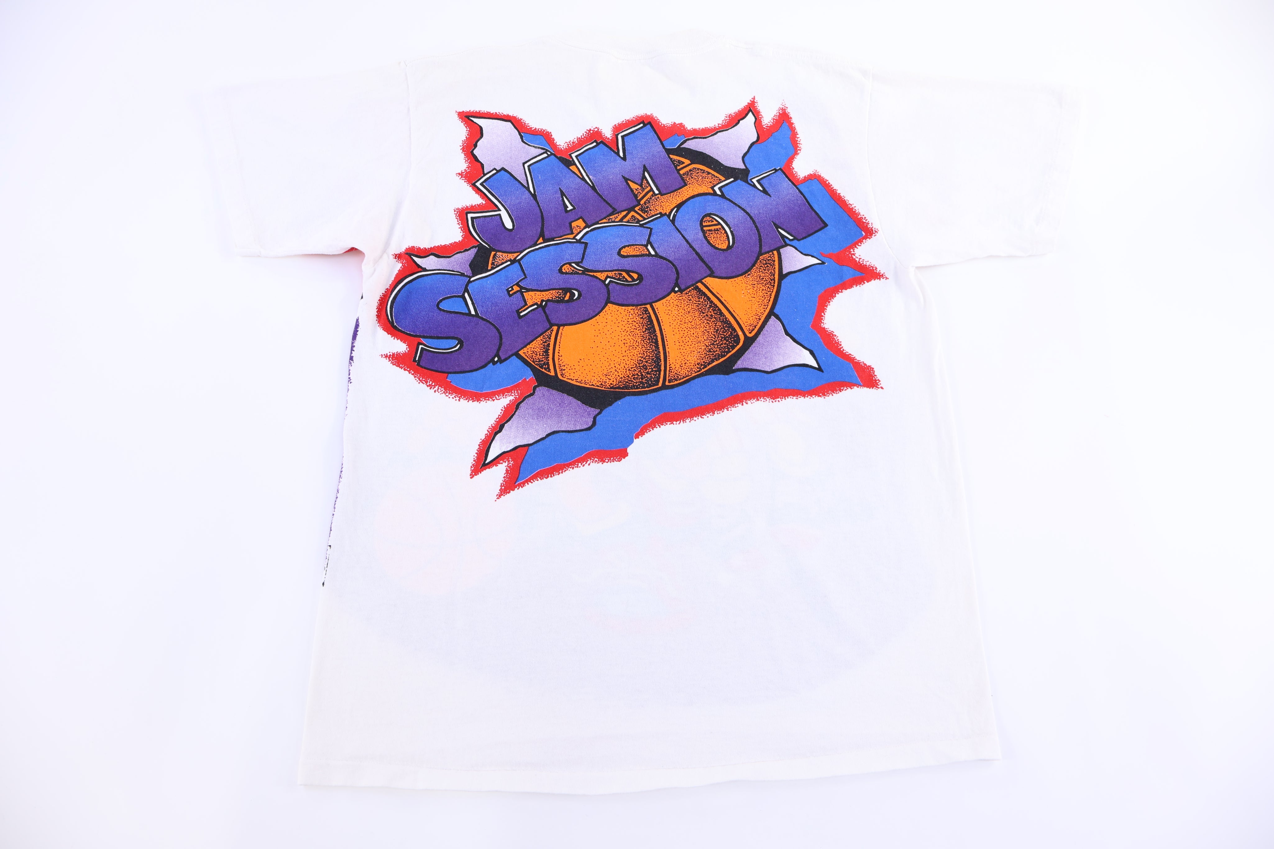 90's Garfield Jam Session All Over Graphic T-shirt - Shirts & Tops - Thrifted Threads