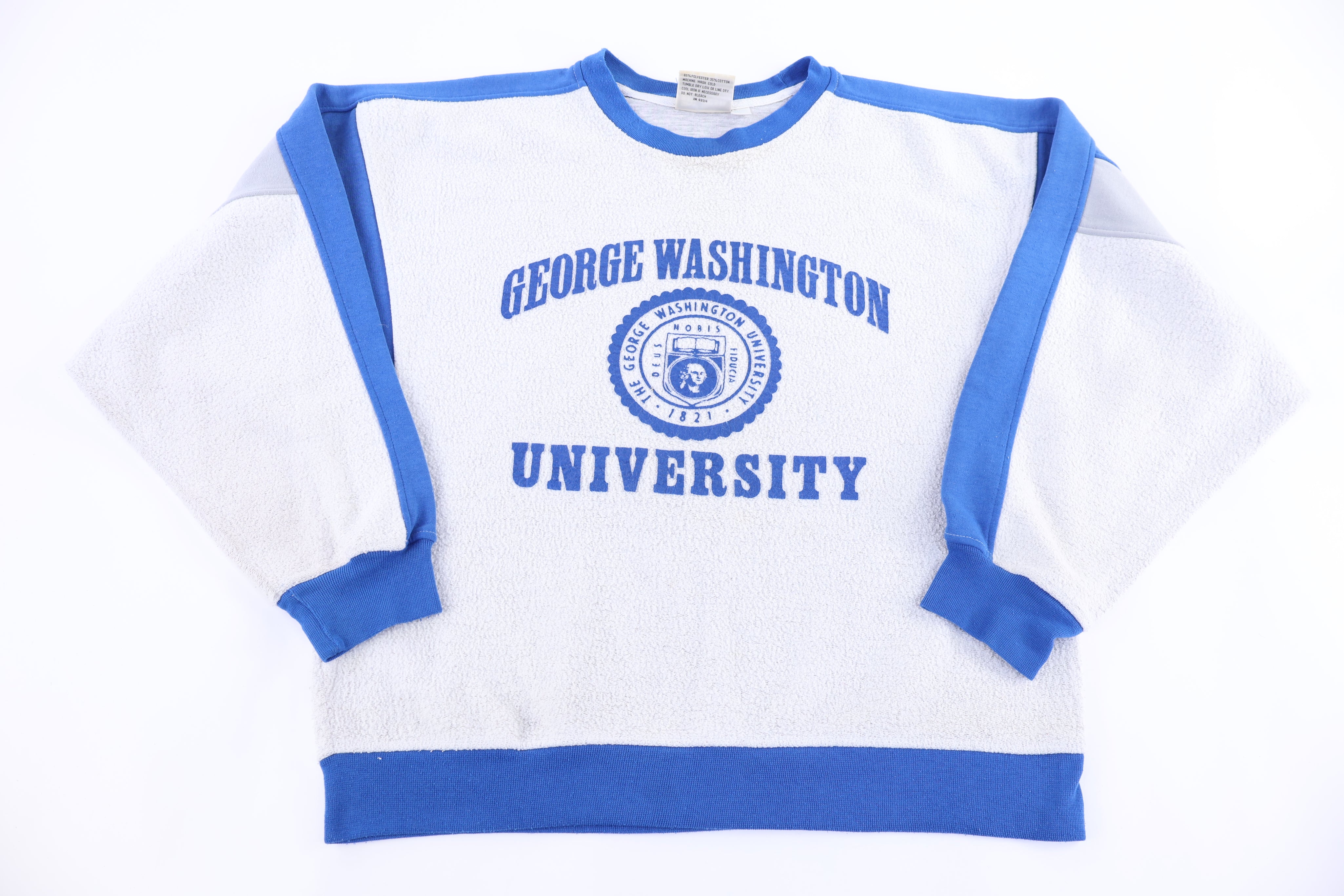 90's George Washington University Sweatshirt - Sweatshirt - Thrifted Threads