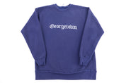 90's Georgetown Hoyas Embroidered Sweatshirt - Sweatshirt - Thrifted Threads
