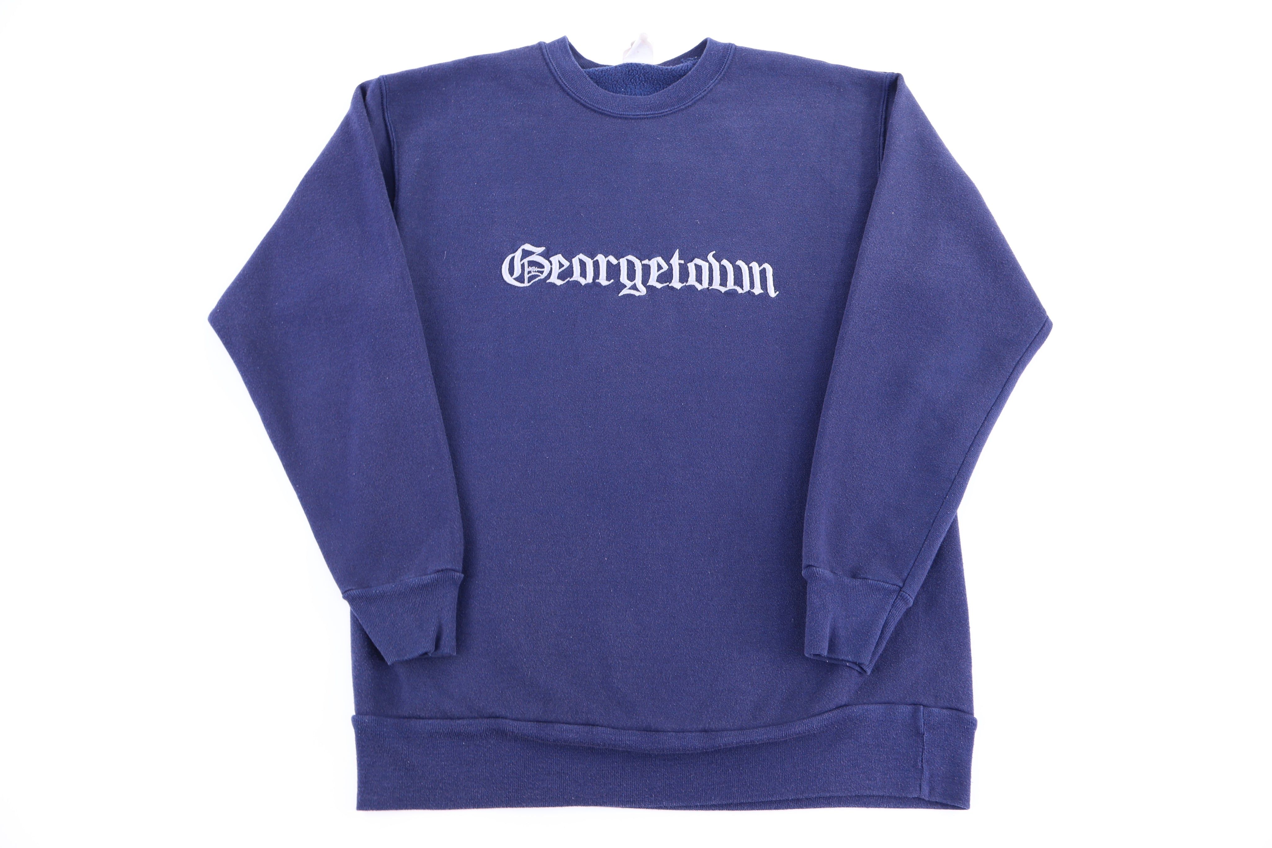 90's Georgetown Hoyas Embroidered Sweatshirt - Sweatshirt - Thrifted Threads