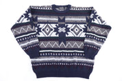 90's Graphix Multipattern Knit Sweater - Sweater - Thrifted Threads