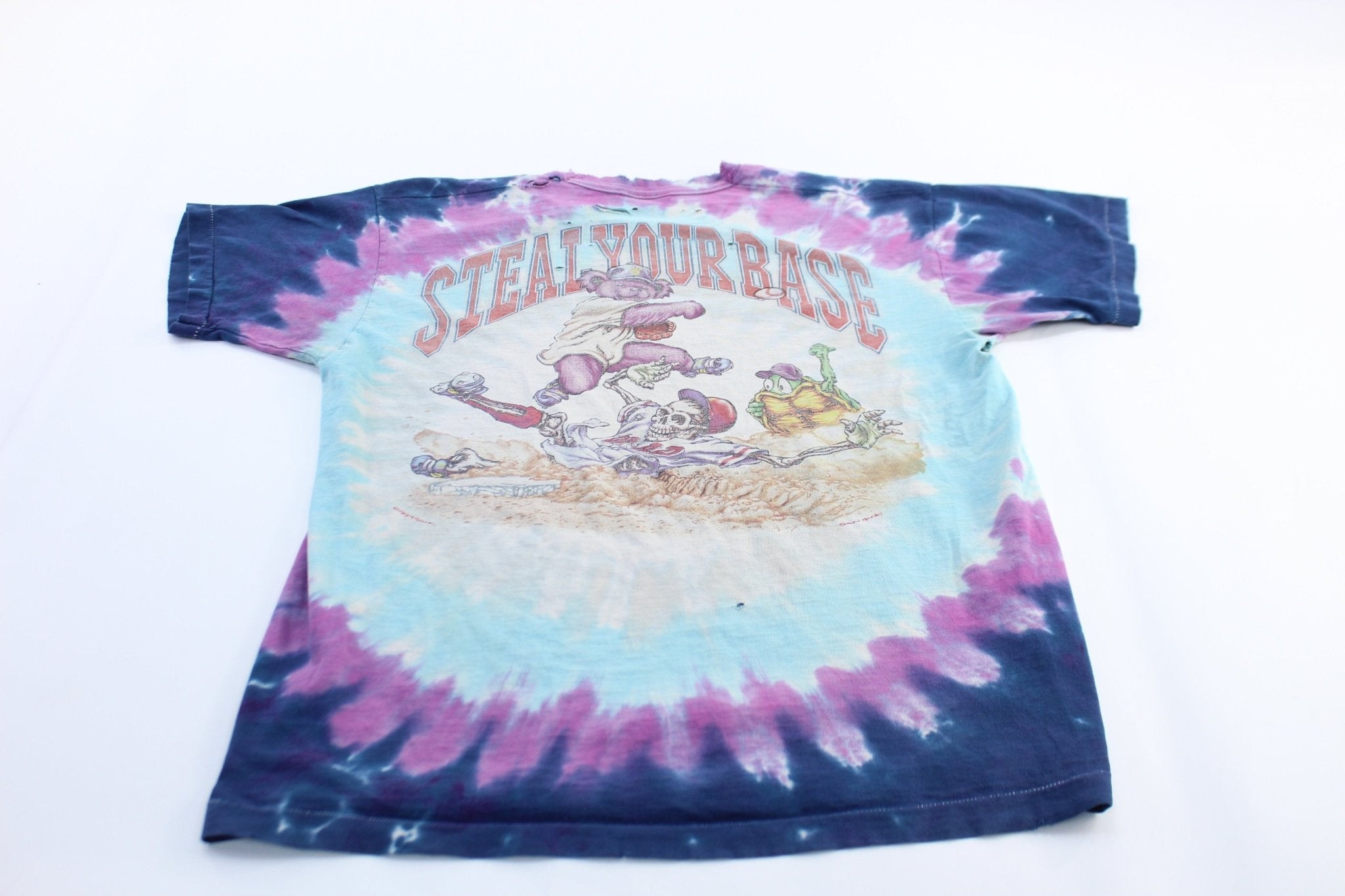 90's Grateful Dead Baseball Tie - Dye T-Shirt - ThriftedThreads.com