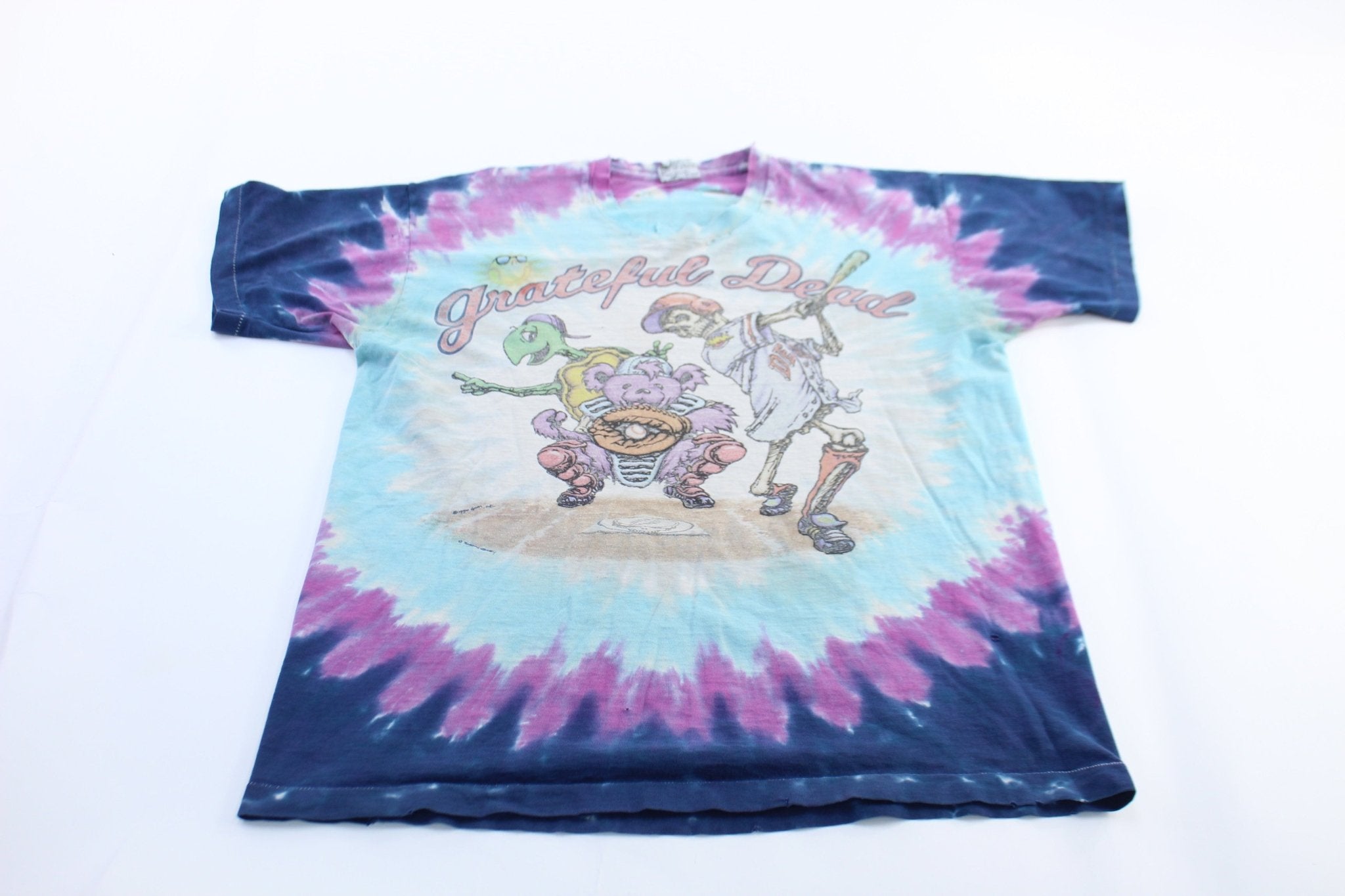 90's Grateful Dead Baseball Tie - Dye T-Shirt - ThriftedThreads.com