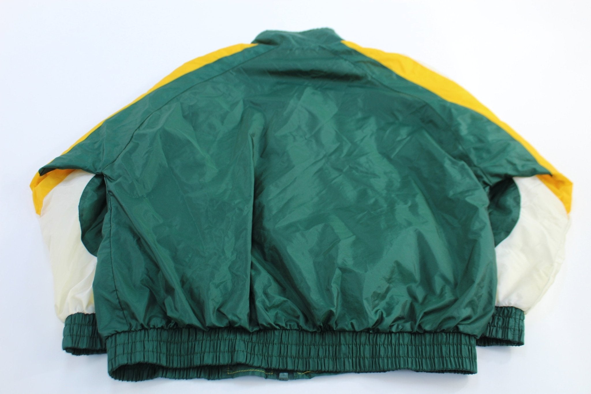 90's Green Bay Packers Embroidered Pro Player Zip Up Jacket - Jackets - Thrifted Threads
